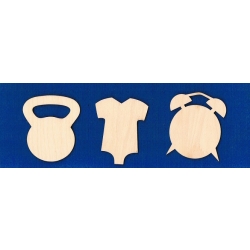 Metryczka zestaw  3 elementów  7x6,5cm  CHŁOPCZYK